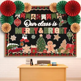 B0flntwc7v Eersida Christmas Bulletin Board Decorations Paper Fans Winter Classroom Decor