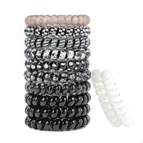 Emrlyr 797246229011 Spiral Colorful Traceless Elastic Phone Cord Hair Ties And Coils For Women An