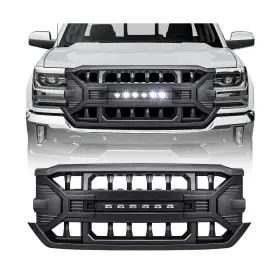 Eomdsld1618-fba Eomd Front Grille With Off-road Led Lights Compatible 2016 2017 2018 201