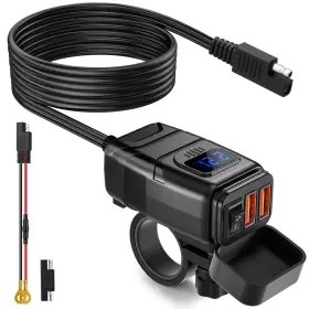 Mtcuc2a02 Extractme Motorcycle Usb Charger 6.8a Quick Charge 3.0 Dual P
