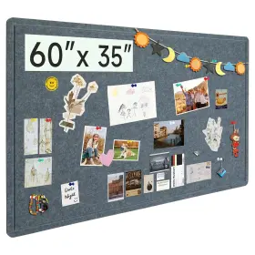 B0f2fp5wgy Fahkns Large Bulletin Board 60 X 35 Inches Felt Notice Pin Cork Alt