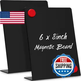 B0fft82c2p Fainne Magnetic Bulletin Board With Easel Stand Mini Black Magnet Metal Tabletop