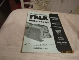 3105 Falk Vintage All Steel Motoreducer Engineering Brochure Bulletin 1948