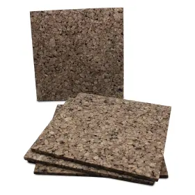 B00hq0w8es Flipside Products 12x12 Inch Dark Brown Cork Squares Wall Tiles Bulletin Board 4-pack