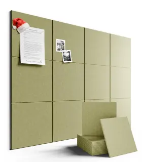 B0flk6syf6 Fluxynara 48 Inch X36 Olive Green Felt Bulletin Board - 12 Pack With Tabs