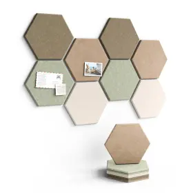 B0g4wgy1f5 Fluxynara Hexagon Cork Board Alternative For Walls Decor-8-pack Felt Bulletin Bo