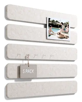 Fluxynara Fzb-h335-5-st-lb-us Cork Board Alternative Felt Strip 5-pack 13 Inch X2 Office Pin B