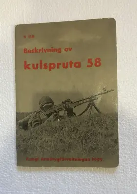 Fn-mag58 Fn Original Beskrivning Av Kulspruta 58 Swedish 1960 M G.manual