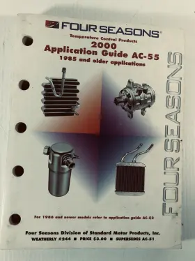 Ac-55 Four Seasons Standard Motor Application Guide 1985 And Older