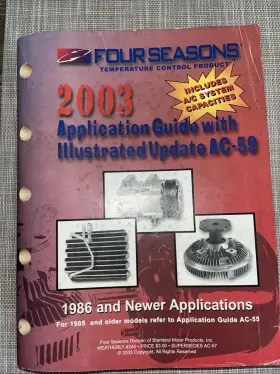 Ac-59 Four Seasons Illustrated Catalog 2003 Free Shipping With Capacities