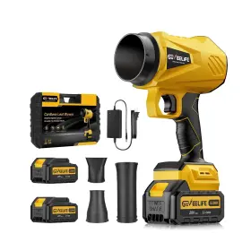 Bfj01-yellow Geveelife 2025 Upgraded Leaf Blower Cordless-800000 Rpm Turbo Jet B... Fast Ship