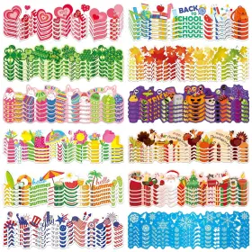 B0cnjqqbkd Geyee 360 Pcs Seasonal Bulletin Board Borders - 12 Styles For All Holidays