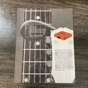 Ga-100 Gibson Vintage Guitar 1959 Strings Price List Brochure Mona Steel