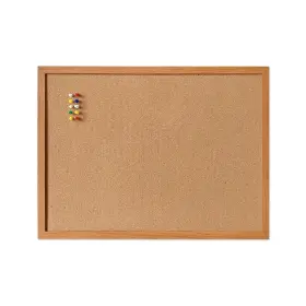B0d46qmlwq Gooderboard Cork Bulletin Board 24x18 Wood Frame Wall Mount Message Pin For School Off