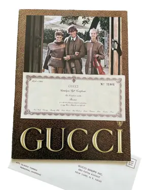 Gucci Catalog1978 Rare 1979 Catalog And Extras Fashion History Mint Condition See Pics