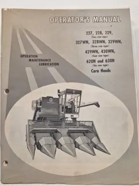1012692r1 Head Used Operators Manual For Ih Corn