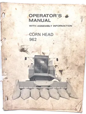 43096211 Head Used Old Stock Operators Manual For New Holland 962 Corn