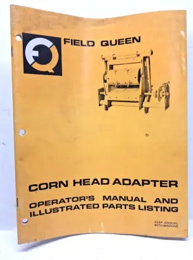 7084411 Head Used Illus Parts Listing/ Operators Manual For Hesston Corn Adapter