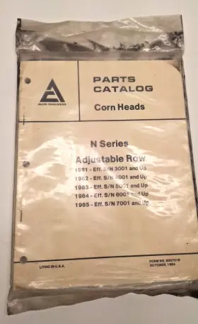 852025-803 Head 9007016 New Parts Catalog For Allis Chalmers Corn N Series Ref #