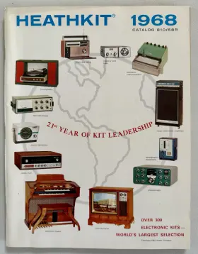 Heathkit 810/68r Vintage 1968 Catalog Electronic Kits Stereo Musical Instruments