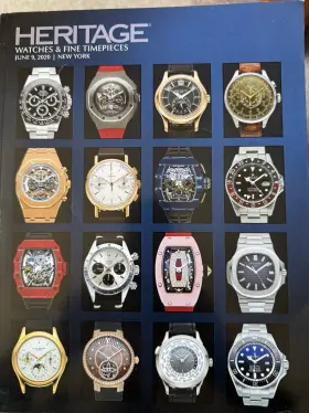 Heritage Auction June24-27 Watches And Fine Timepieces June 9 2020 New York Auction. 182 Pages
