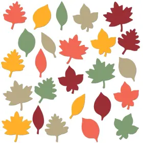 B0d4vktfrn Hillban 250 Paper Fall Leaves Die Cuts Bulk Autumn Thanksgiving Decor