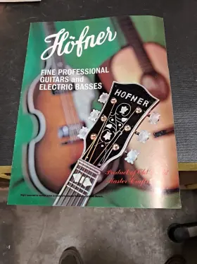 10686 Hofner Vintage 1960s Guitar/bass Catalogue With Beatle Bass K