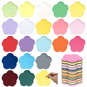 B0cfvkvmm5 Honoson 1000 Pcs Spring Flower Cutouts 3.9 Inch Assorted Color Paper Craft
