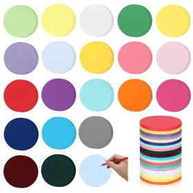 B0cfvlxxj4 Honoson 1000 Pcs Round Paper Cutouts 3.9 Inch Assorted Colors - Art And Craft Circles