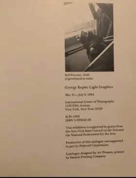 Kepes1984 Icp Lightgraphics Gyorgy Exhibition Catalogue Nyc Center For Photography #3