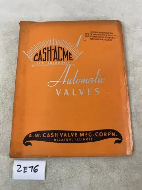2e76 Illinois Cash-acme Automatic Valves Decatur Folder Catalog