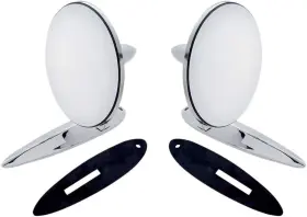 110745 Industries Stainless Steel Exterior Mirror Bundle Set For 1955-57 Chevy Passenger Ca