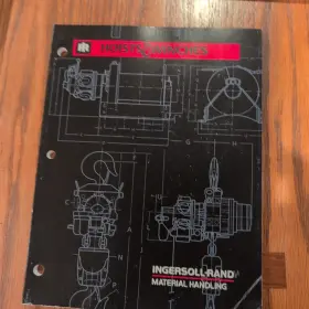 Mhd55003-2 Ingersoll Rand Vintage 1991 Ingersoll-rand Hoist And Winches Catalog Material Handling