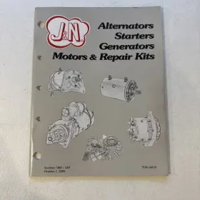 910-14810 J&n Auto Electric Inc. Alternators Starters Generators 1998 Catalog #910-14810