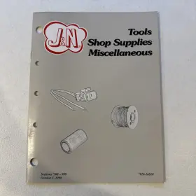 910-16810 J&n Auto Electric Inc. Tools Shop Supplies Miscellaneous 1998 Catalog #910-16810