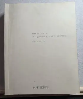 6834-jko Jacqueline Kennedy Onassis Inch The Estate Of Sothebys Auction Catalog Book 1996