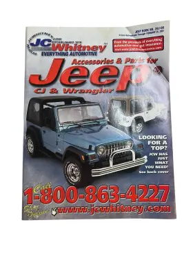 28j-08 Jc Whitney Jeep Book No. Automotive Catalogs 2001 Vintage Magazine