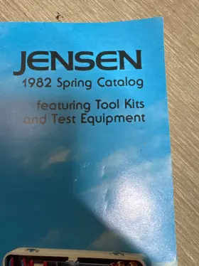 L568b07 Jensen 1982 Spring Catalog Tool Kits And Test Equipment Used