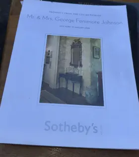 No80401 Johnson Sotheby S Mr. Mrs George Fenimore 2008 Auction Catalog