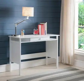 Ho245 Kings Brand Furniture Home And Office Parsons Wood Desk With Drawer White