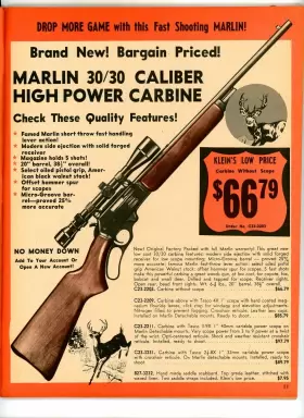 Kleins 80th 1965 Goods Sporting Catalog Vtg Gun Hunting Rifles Chicago Guns Coleman #3