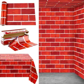 B0f1xhsth8 Kochorie 100ft Red Brick Wall Backdrop Tablecloth Roll With Cutter Box