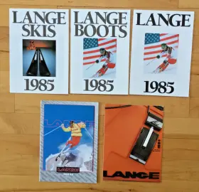19851984 Lang Vintage Lange Skis And Ski Boot Catalogs 1985 1984 1988-89