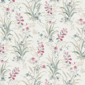 122750 Laura Ashley Mosedale Posy Soft Natural Wallpaper