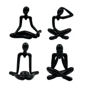 Ss123 Lcnrgb 4pcs Thinker Style Abstract Black Statue Modern Simple Abs Sculptur
