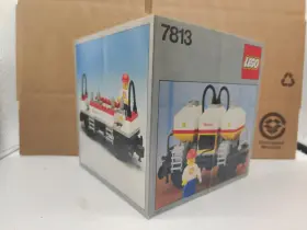 7813 Lego Shell Tanker Train Wagon Tank Car Instruction Book Only 1986