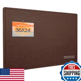 B0df7grwg8 Lightomorrow Bulletin Board 36 X 24 Inches Felt - Decorative Pin Cork Alt
