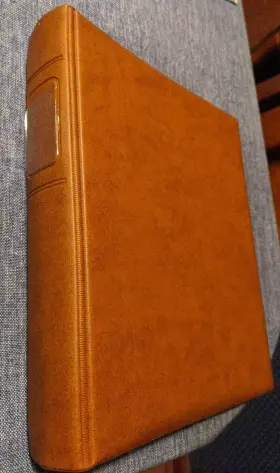 20pgs Lindner 1103k Postcard Album Brown 13 Rings