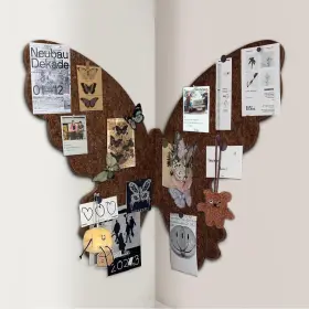B0d84t8s73 Liyaoli Felt Bulletin Board 17x24 Inch Butterfly Boho Desk Decor Push Pin Photo Display