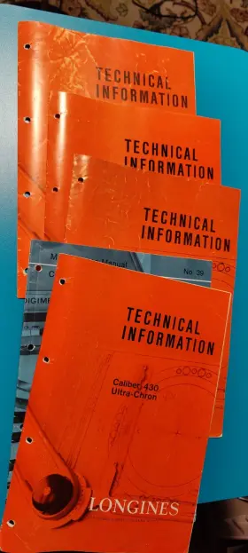 Longines 520-528 Lot Of 5 Longinesft Technical Information Manuals Caliber 430 501-503